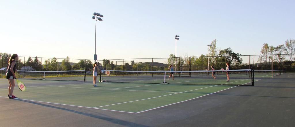 With an increased focus on promoting healthy lifestyles, we opened new lighted tennis and basketball courts which are open until 11 p.m. each night and also improved our cross country trails making them safer and more enjoyable for the teams and our community.