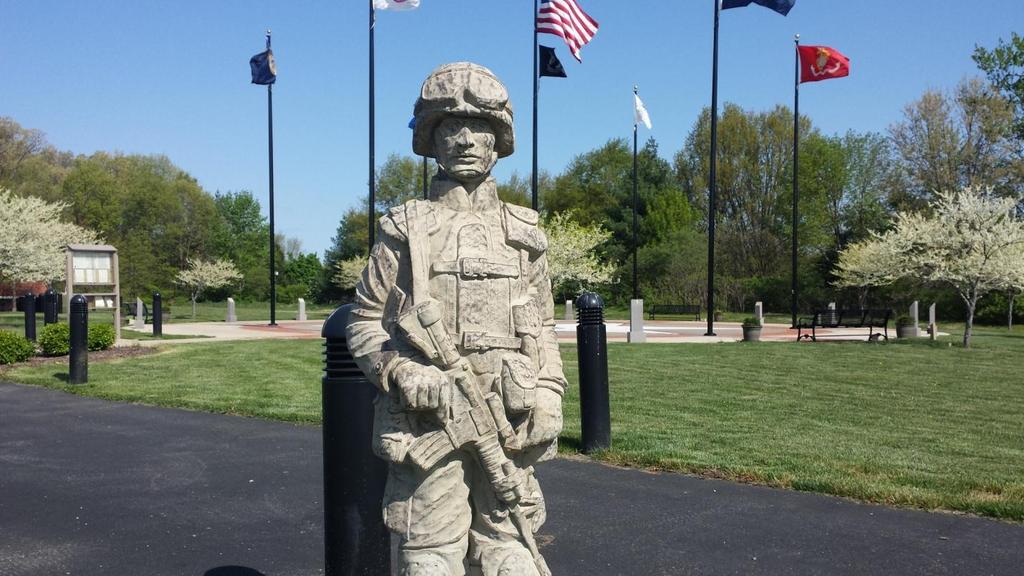 As shown in the new Standing Guard Statue at the Veteran s Park in Lake Saint Louis, we look forward to sharing this special day