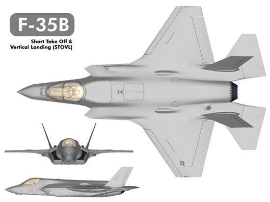 F-35 Lightning II 3 Variants F-35A (USAF) The USAF F-35A Variant is designed for conventional take off and landings (CTOL) and carries the GAU-22/A Weapon System internally.