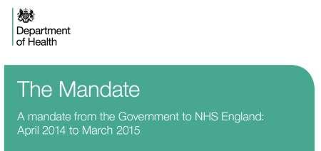 The Mandate established specific objectives for the NHS to improve mental health crisis care.