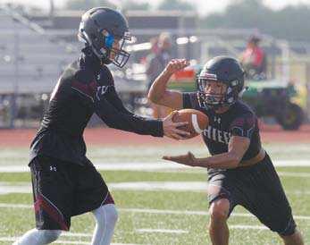 offensive coordinator Gene Garza will Among Donna North s six returning shape the offense around the talents starters on offense are senior running of his new quarterback.