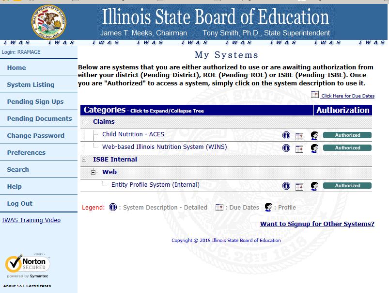 Step Four: Select Web-Based Illinois Nutrition