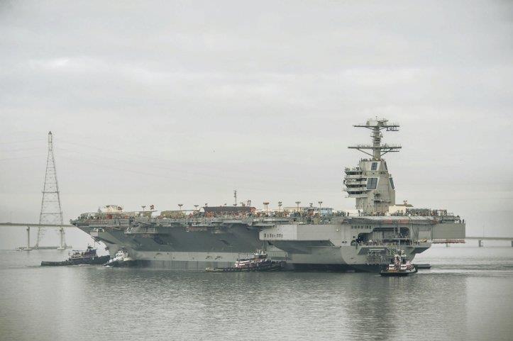 On 17 November 2013 Huntington Ingalls Industries moved the US Navy's new construction aircraft carrier Gerald R Ford (CVN 78) to Newport News Shipbuilding's Pier 3, where it is now completing
