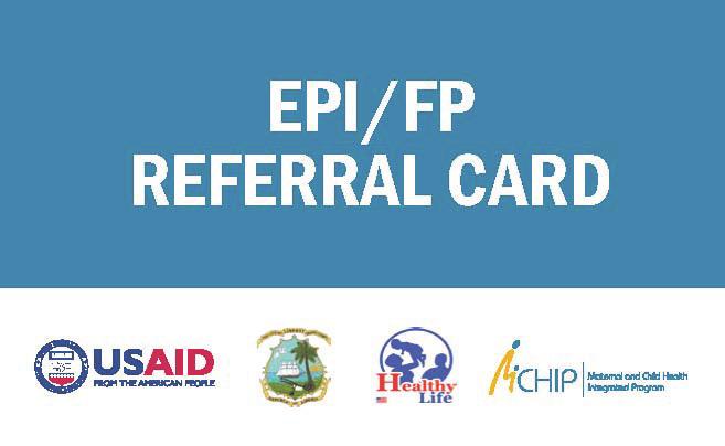 EPI/FP Referral Card EPI/FP Poster
