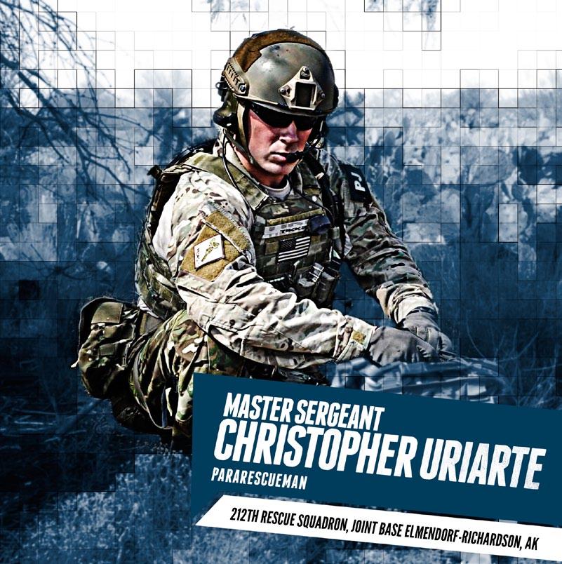 While assigned to Joint Base Elmendorf-Richardson as a pararescueman, over a four-day period in August 2010, Master Sergeant Christopher Uriarte faced one of his most challenging missions in the