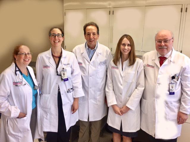 From left: Belinda Ostrowsky, MD, MPH; Sarah Baron, MD; Michael Levi, ScD; Wendy Szymczak, PhD; and Philip Gialanella, MS. The real problem with C.