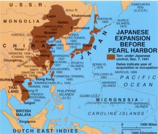 Japanese Expansion Korea 1931: Manchuria