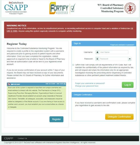 State PDMP Overview RxDataTrack CSAPP (Controlled Substance Automated Prescription Program) The data is housed in a