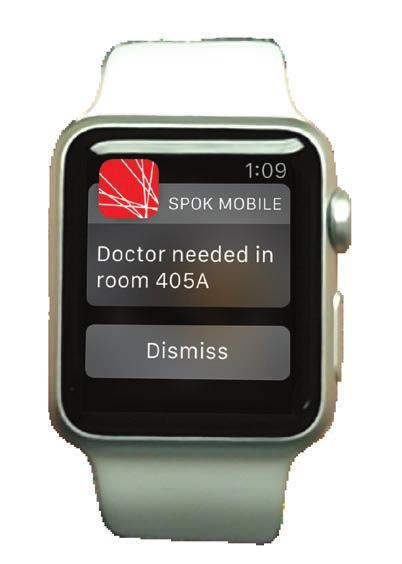It notifies the attending doctor when a patient monitor s threshold has been reached.