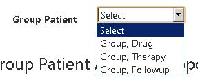 Next, select a Group Patient from the drop-down menu to see a list of available appointments.