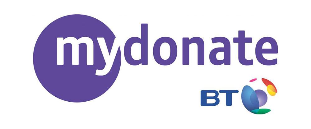 * BT MYDONATE What they say about themselves: BT MyDonate is a not- for- profit online fundraising service provided by United Kingdom telecommunications company BT Group for charities in the UK for
