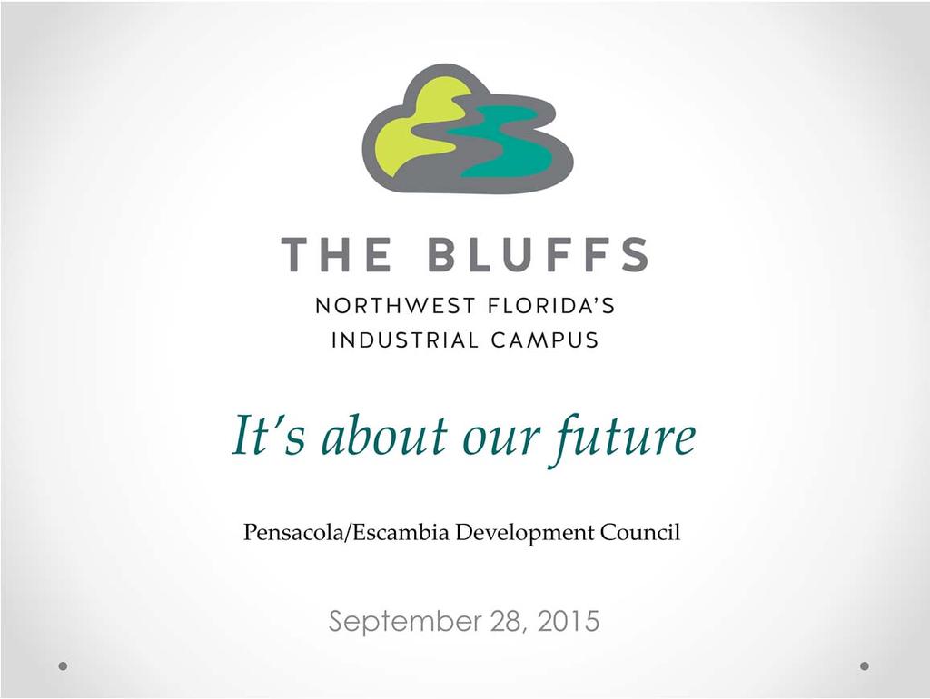We are planning for the future. Preparing sites to help attract advanced manufacturing companies to come to Northwest Florida. The Bluffs is a concept to help us be more competitive for new jobs.