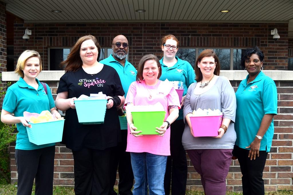Page 6 Community Outreach Project The SEARK College Student Ambassadors delivered care packages to the residents at CASA Women s Shelter on March 17, 2017.
