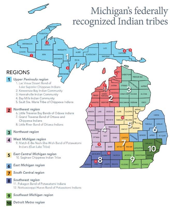 Tribal Awareness Michigan Map Source: www.michiganbusiness.