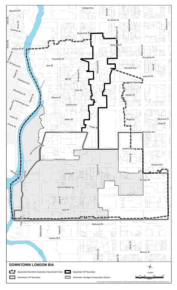 Map 3 Downtown Boundaries (BIA,