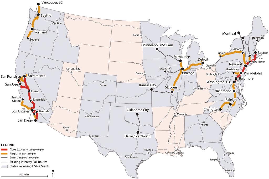 Appendix 2: Federal Railroad Administration List of Corridors Potentially Ready for Capital Investment from FY 2015 Through 2019 The Federal Railroad Administration (FRA) submitted Budget Estimates