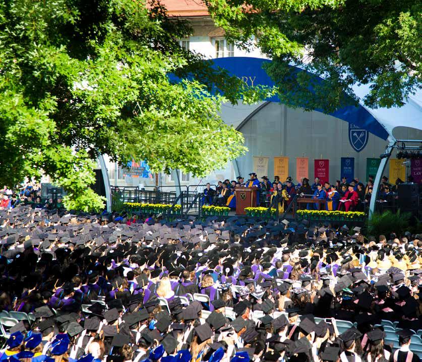 Honors Ceremonies Numerous school, affinity group, and class receptions and reunions Monday, May 8 Emory University Commencement followed by most diploma ceremonies See