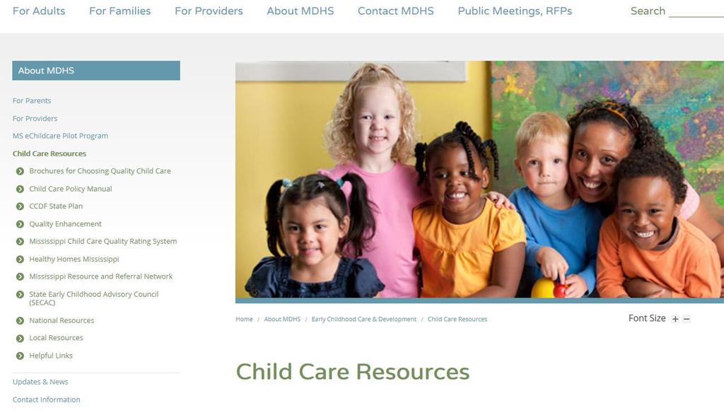 Child Care Resources Text Policy Manual Quality