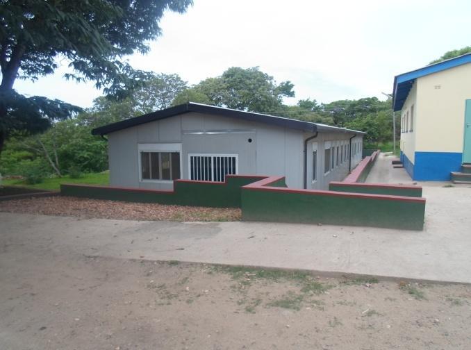 The new Prefabricated Out-Patient department block Before the death of Dr Elizabeth Tarira former District Medical Officer for Centenary District, she sourced a donation of prefab materials from her