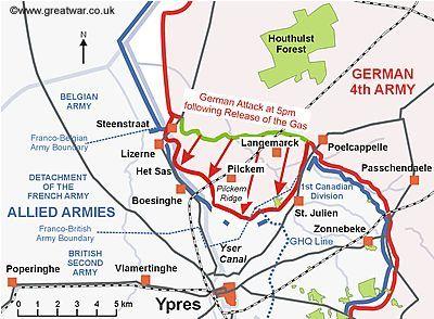 The Second Battle of Ypres April 22, 1915 to May 24, 1915 First major battle that the Canadian forces were a part of.