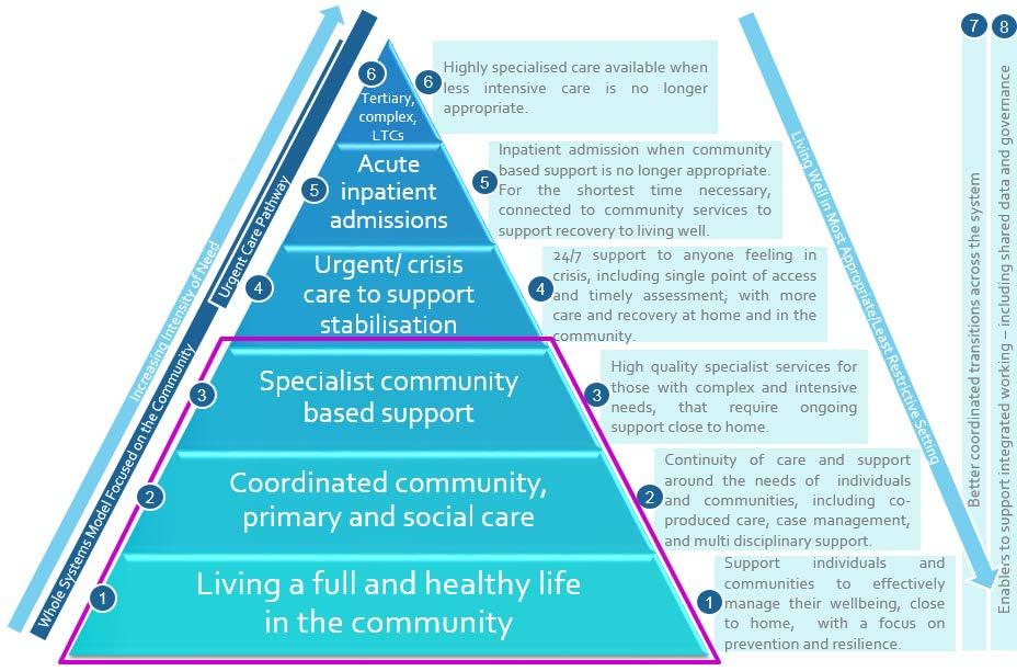 In the development of this model of care we are committed to coproducing with those who have lived experience.