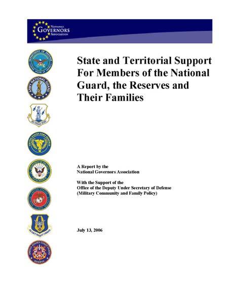 Care of the Guard and Reserve Issue: The commitment of members and families to the security of the nation necessitates reciprocal support of by states/agencies.