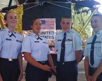 CAP also encourages cadets to promote a drug free ethic in their schools and communities. Cadets don't just honor America, they solidify their character.