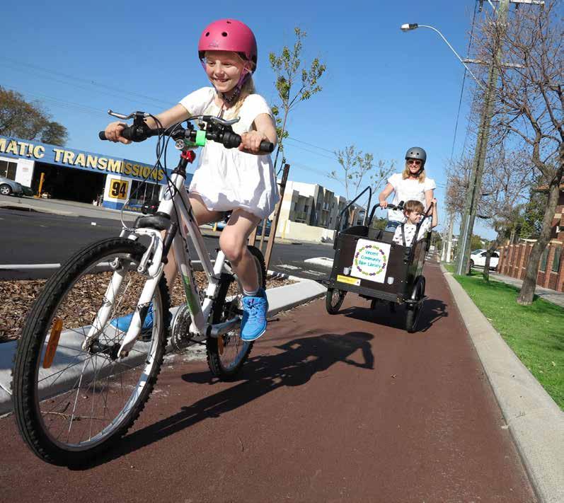 Alternative Transport Initiatives Mt Hawthorn residents have embraced the new bike paths in the area and would like to continue to see more infrastructure