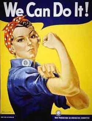 World War II- The Homefront Rosie the Riveter inspired many women to contribute American industry key to victory Built tanks, bombs, guns, ships,