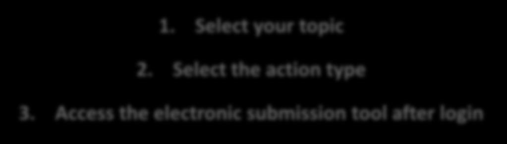 Select the action type 3.