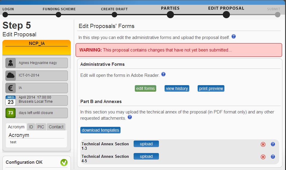 Administrative edit Call specific templates to prepare the technical annex and any additional annexes. Usual set-up: - Technical annex 1-3 with a page limit.