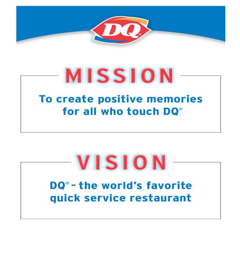 American Dairy Queen - Mission Vision Values: DQ Cares Product Grant Application Please review the DQ Cares Product Grant Program Grant Criteria and Eligibility Requirements