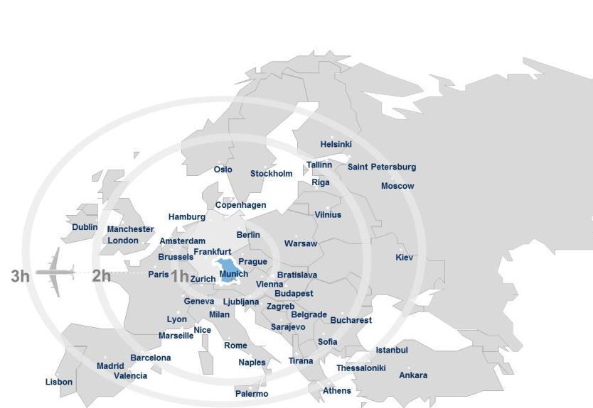 Bavaria Key Figures Bavaria in Europe Hub for east-west and