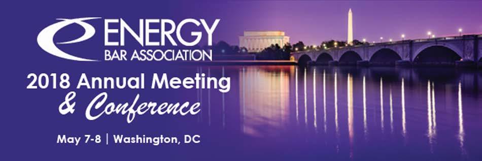 About the Energy Bar Association: The Energy Bar Association is an international, non-profit association of attorneys, non-attorney professionals, and students active in all areas of energy law.