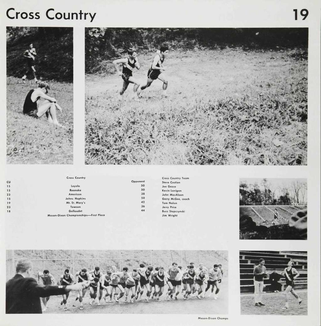 Cross Country 19 CU 15 15 23 15 19 23 18 Cross Country Loyola Roanoke American Johns Hopkins Mt. St.
