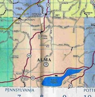TOWN OF ALMA COMPREHENSIVE PLAN Allegany County, New York An Economic Development Roadmap July 2016 Prepared by: Town of Alma Community Development