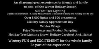 child is selected to bring the holiday tree to life) Over 5,000 lights and