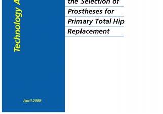 NICE guidance on hip replacement 97,000 hip