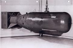 Little Boy and Fat Man A nuclear weapon of the "Little Boy" type, the uranium gun-type detonated over Hiroshima.