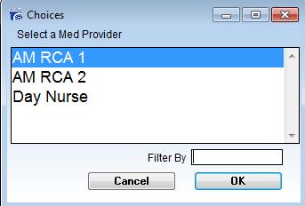 Selection of Medications to Administer: To sign off the medications that were previously set up, click on the EMAR icon and select the
