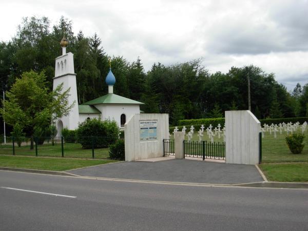 Many of the Russian dead are buried near