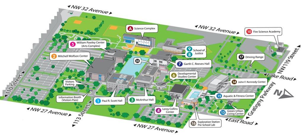 Miami-Dade STEAM Expo Map First Aid US Army Mobile Unit (Science Complex Area) Bldg. A. Regional Science and Engineering Fair Projects; Bionic Hand, SECME Awards; Information, Bldg. 5 Lehman Theatre.