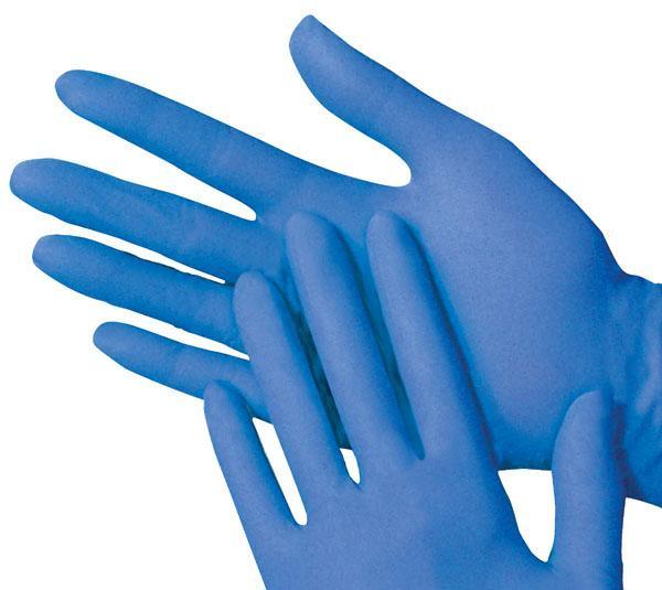 A. Gloves Wear when anticipating contact with bodily fluids, non-intact skin, or potentially contaminated intact skin Where gloves that fit Remove them after contact with patient