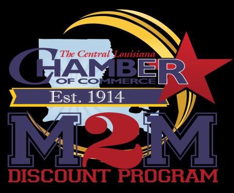 MEMBER 2 MEMBER DISCOUNT SIGN UP FORM The Member-2-Member (M2M) Discount Program is offered by the Central Louisiana Chamber of Commerce to its business members to provide special pricing on goods or