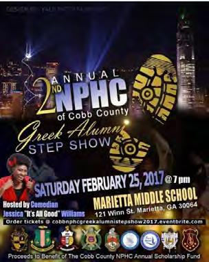 2017 Cobb NPHC Step Show The Omicron Mu Lambda Chapter was a key part in the organization and execution of the 2017 Cobb NPHC Step Show on February 25, at Marietta Middle School.