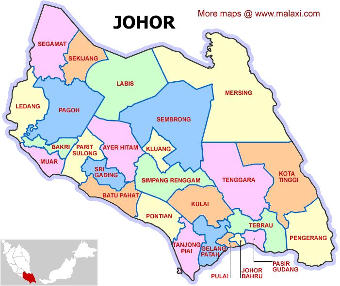 6 1.4.2 Kawasan Kajian Johor Darul Ta zim merupakan sebuah negeri yang terletak di selatan Semenanjung Malaysia. Negeri ini bersempadanan dengan negeri Melaka, Negeri Sembilan dan Pahang.