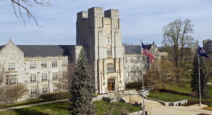 Burruss, like many of the buildings on campus, features a native limestone, which we lovingly named okie Stone.