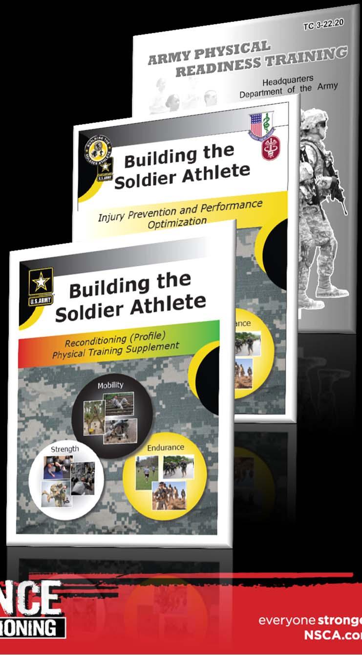 Doctrine N9 (Physical Therapy Technician) Scope Of Practice Building the Soldier Athlete (BSA) Reconditioning (Profile) Physical Training Supplement Core document for ARP Details unit level exercise