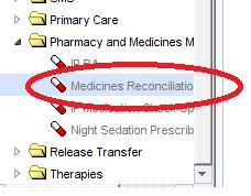 On receipt of the medicines reconciliation documents and PODS a medicines management technician assigned to reception administration, will transfer all relevant information to the