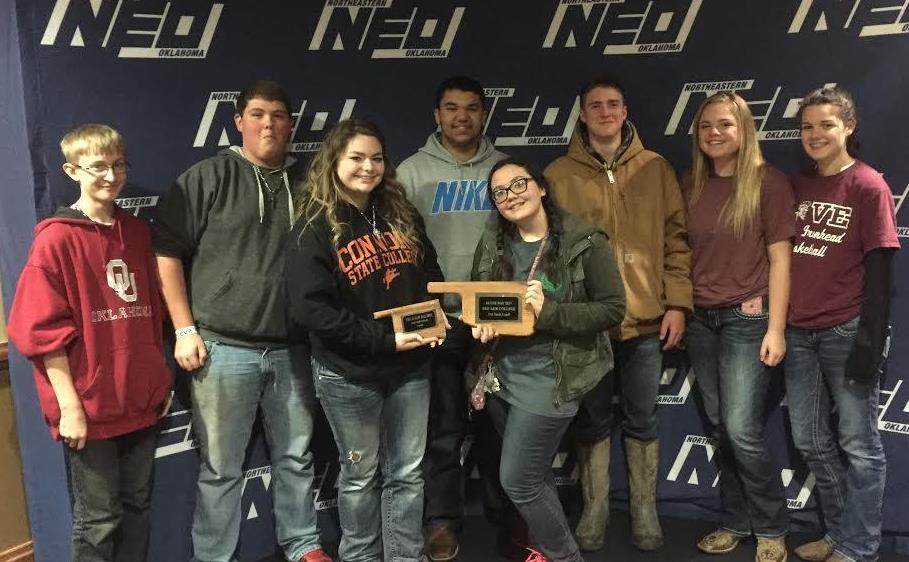 Eufaula FFA has been busy competing this spring. We started out at the Eastern Oklahoma State College in Wilburton Oklahoma where the Land Judging team placed 4th overall.